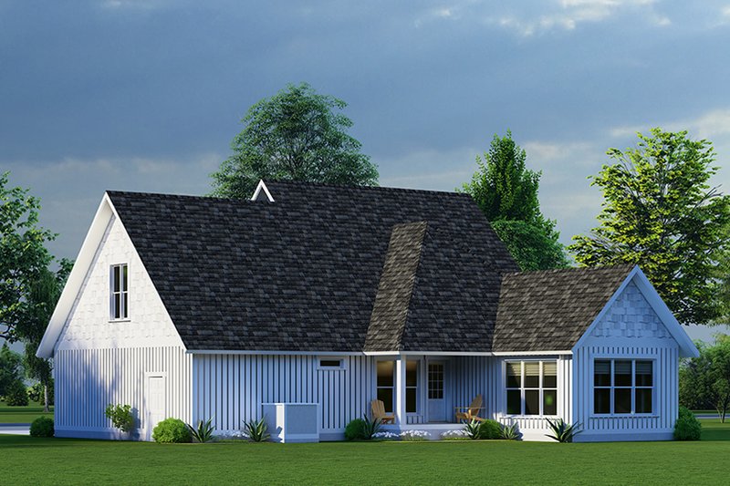 House Plan Design - Exterior - Rear Elevation 1 for Cottage House Plan #923-316 - 3 bed, 2.5 bath
