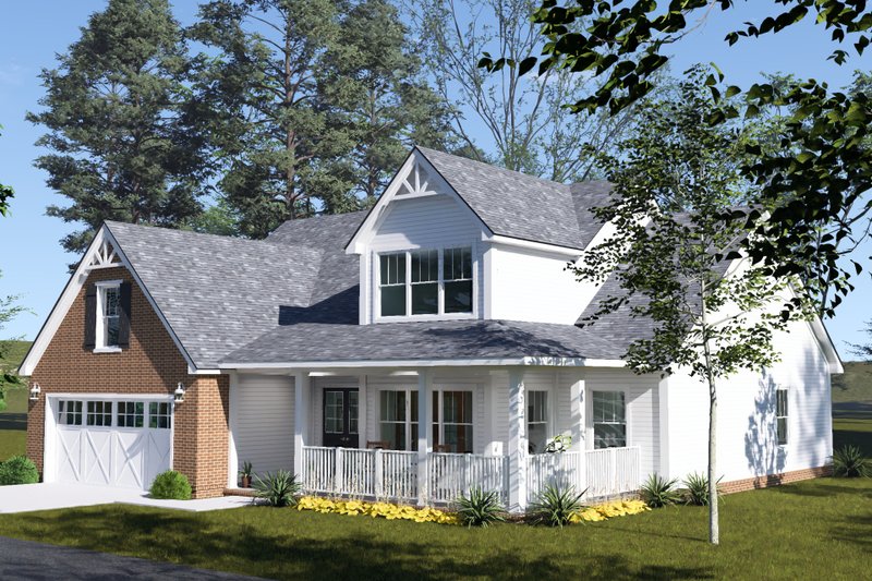 Dream House Plan - Exterior - Other Elevation 1 for Farmhouse House Plan #513-2482 - 3 bed, 2.5 bath