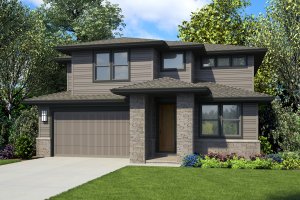 Contemporary Exterior - Front Elevation Plan #48-990