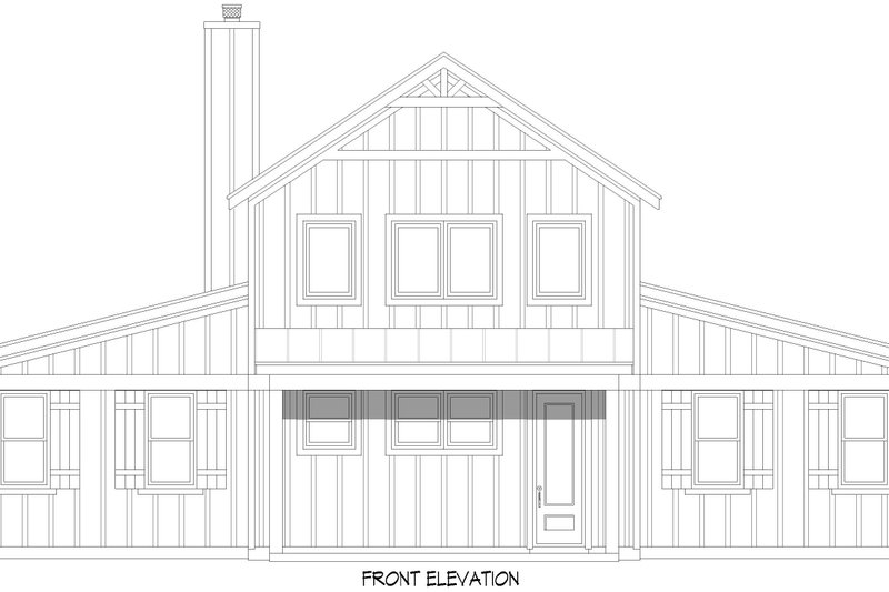 Home Plan - Exterior - Front Elevation 3 for Barndominium House Plan #932-1134 - 4 bed, 3 bath