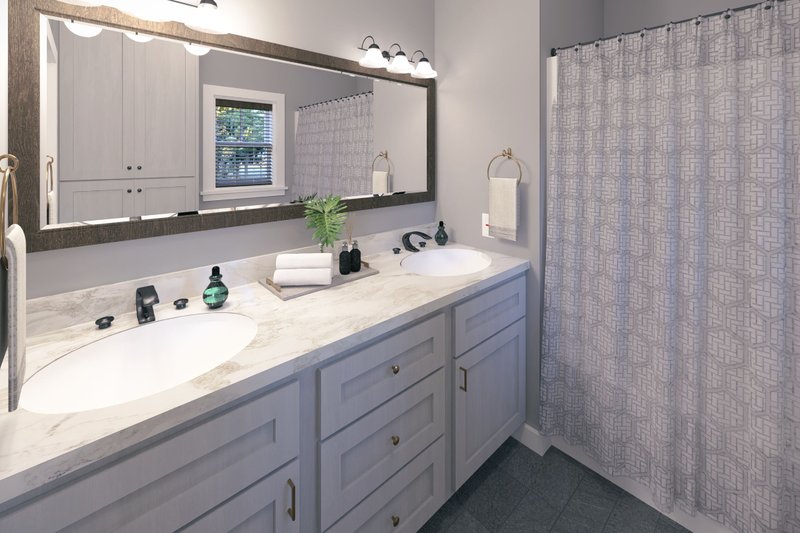 Home Plan - Interior - Master Bathroom for Farmhouse House Plan #44-227 - 3 bed, 2 bath