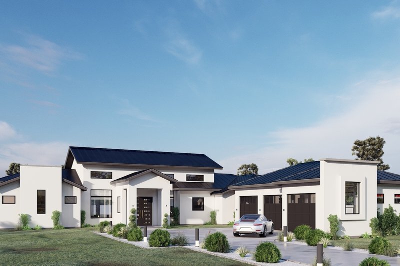 Architectural House Design - Country Exterior - Front Elevation Plan #1110-36