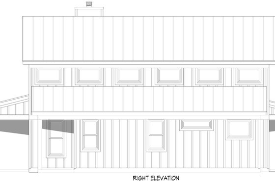 Exterior - Other Elevation 1 for Barndominium House Plan #932-1208 - 3 bed, 2 bath