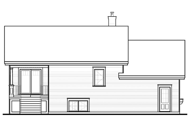 Dream House Plan - Exterior - Rear Elevation for Modern House Plan #23-2383 - 3 bed, 2.5 bath