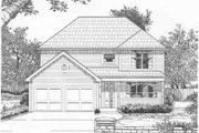 Traditional Style House Plan - 3 Beds 3.5 Baths 1453 Sq/Ft Plan #6-185 
