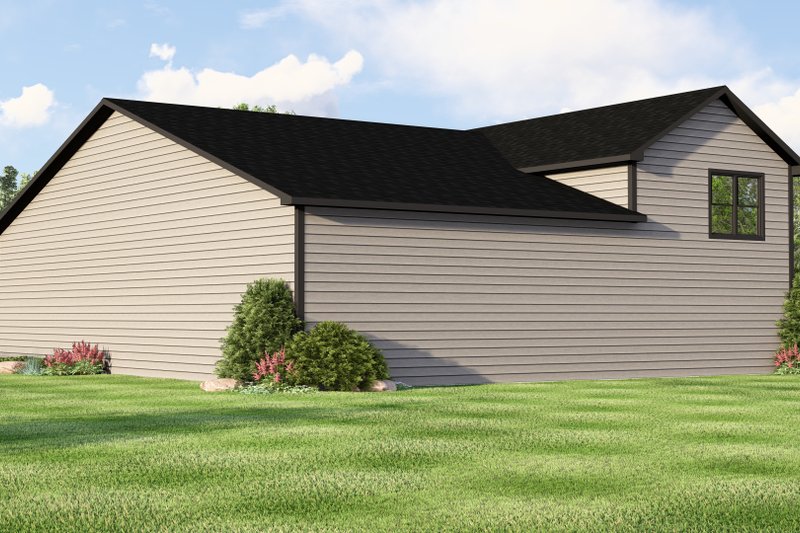 House Blueprint - Exterior - Rear Elevation for Craftsman House Plan #1064-409 - 2 bed, 1.5 bath