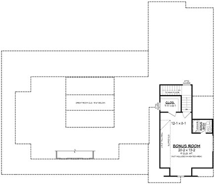 Floor Plan - Other Floor 1 for Farmhouse House Plan #430-261 - 3 bed, 2.5 bath