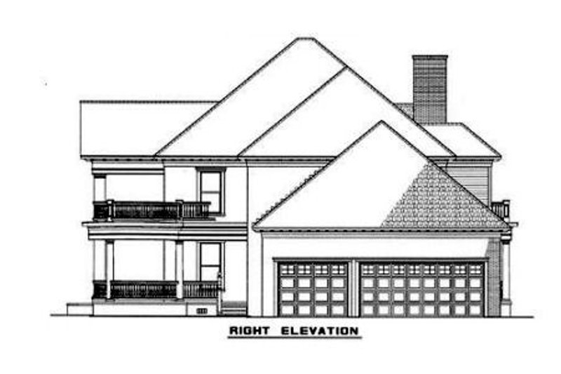 Dream House Plan - Exterior - Other Elevation 1 for Southern House Plan #17-247 - 3 bed, 3.5 bath