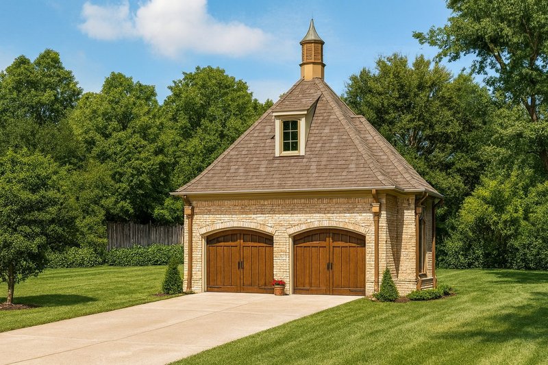 House Plan Design - European Exterior - Front Elevation Plan #17-3474