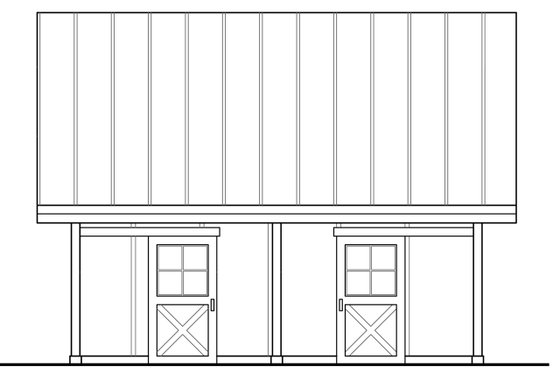 Exterior - Other Elevation 1 for Country House Plan #124-985, 0 bath