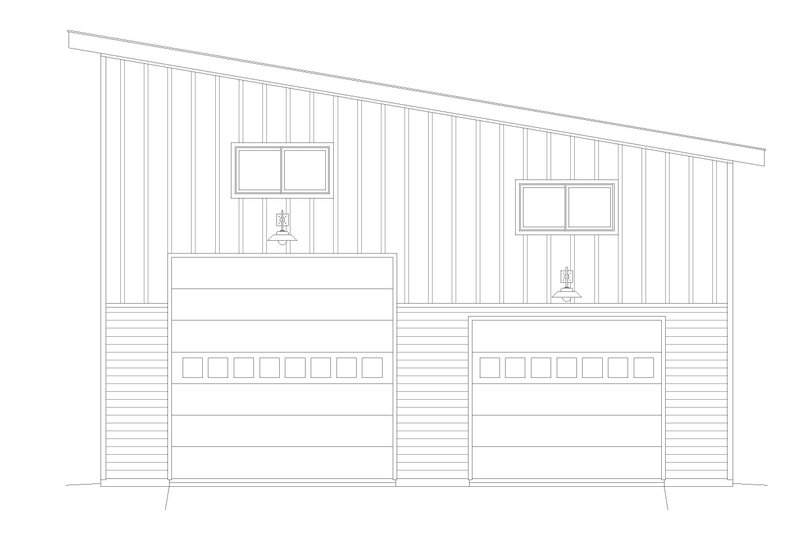 Architectural House Design - Exterior - Front Elevation 3 for Contemporary House Plan #932-72, 0 bath