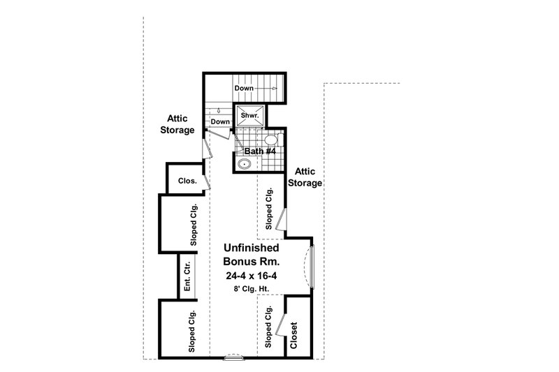 House Design - Floor Plan - Upper Floor for Country House Plan #21-479 - 4 bed, 3 bath