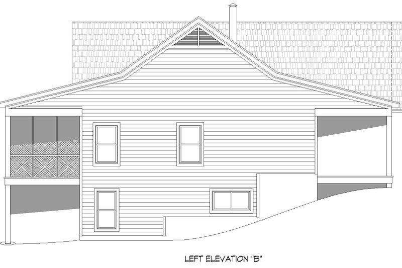 House Blueprint - Exterior - Other Elevation for Country House Plan #932-883 - 4 bed, 4 bath