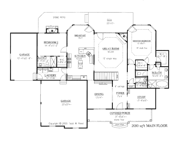 Home Plan - Country Floor Plan - Main Floor Plan #437-40