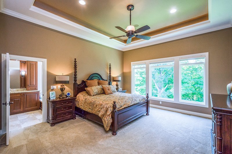 House Blueprint - Interior - Master Bedroom for Ranch House Plan #70-1502 - 5 bed, 3.5 bath