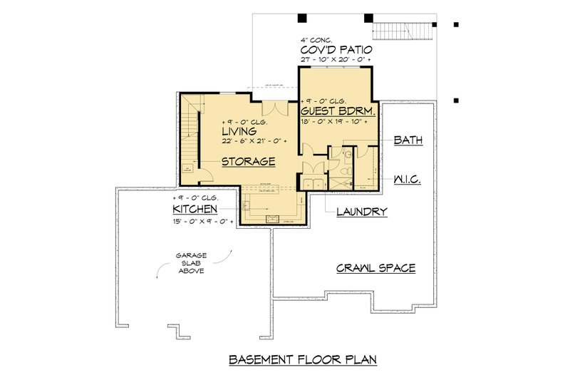 Dream House Plan - Floor Plan - Lower Floor for Traditional House Plan #1066-286 - 6 bed, 5.5 bath