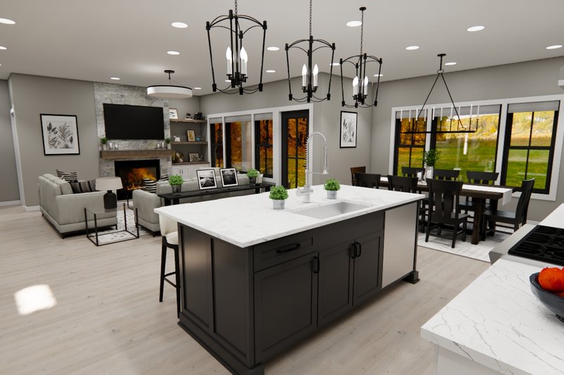 Home Plan - Interior - Kitchen 1 for Farmhouse House Plan #51-1371 - 4 bed, 3.5 bath