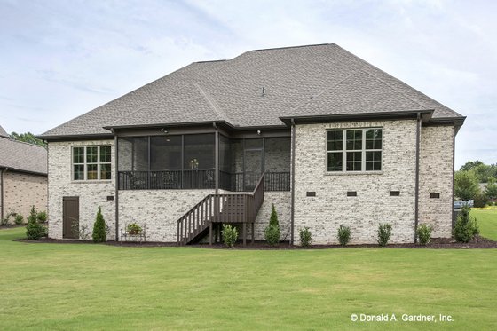 Exterior - Rear Elevation for Traditional House Plan #929-792 - 3 bed, 2.5 bath