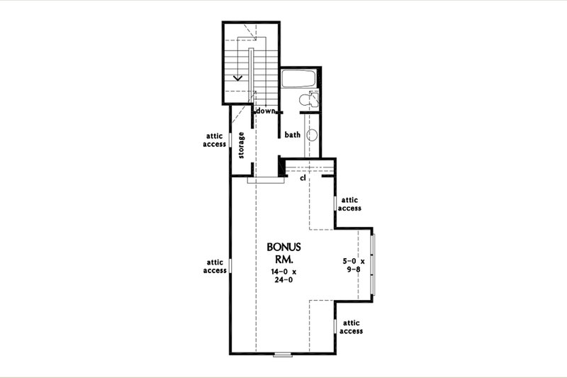 Architectural House Design - Exterior - Other Elevation for Farmhouse House Plan #929-1184 - 5 bed, 3.5 bath