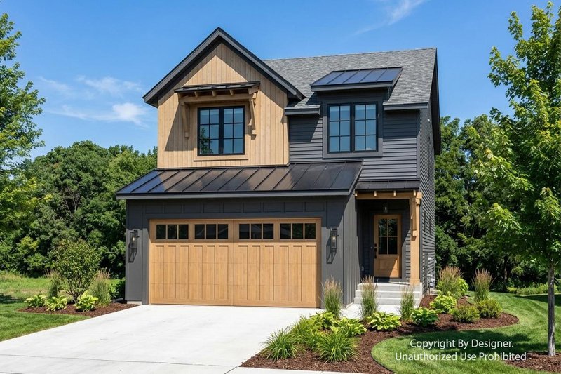 Architectural House Design - Exterior - Front Elevation 3 for Modern House Plan #51-1516 - 3 bed, 2.5 bath