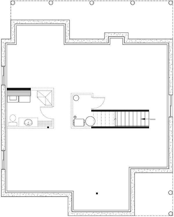 Home Plan - Cottage Floor Plan - Lower Floor Plan #23-2774