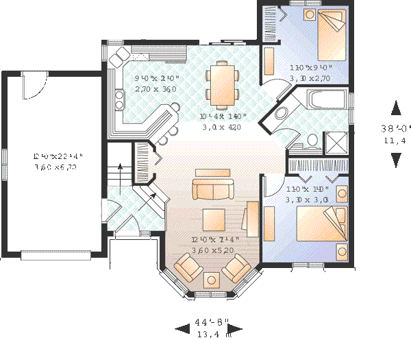 Home Plan - European Floor Plan - Main Floor Plan #23-366