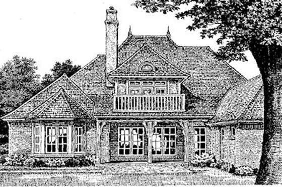 Exterior - Other Elevation for European House Plan #310-554 - 4 bed, 4.5 bath