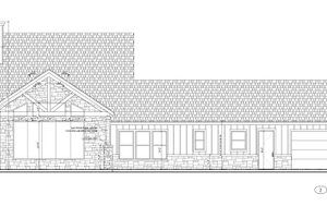Exterior - Rear Elevation for Country House Plan #1110-14 - 3 bed, 3 bath