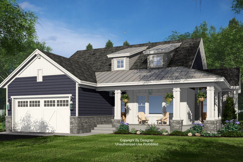 Home Plan - Craftsman Exterior - Front Elevation Plan #51-1403