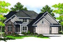 Home Plan - Traditional Exterior - Front Elevation Plan #70-705