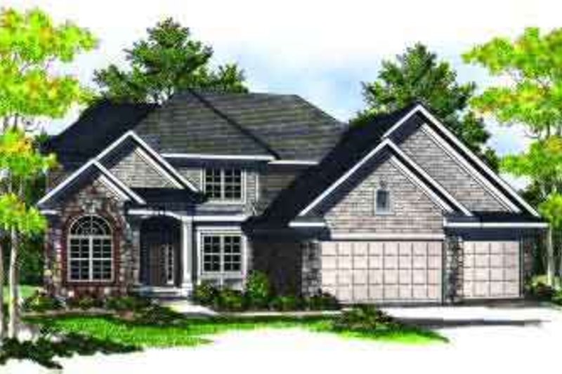 Architectural House Design - Traditional Exterior - Front Elevation Plan #70-705