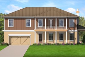 Colonial Exterior - Front Elevation Plan #1058-232