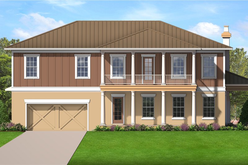 House Design - Colonial Exterior - Front Elevation Plan #1058-232