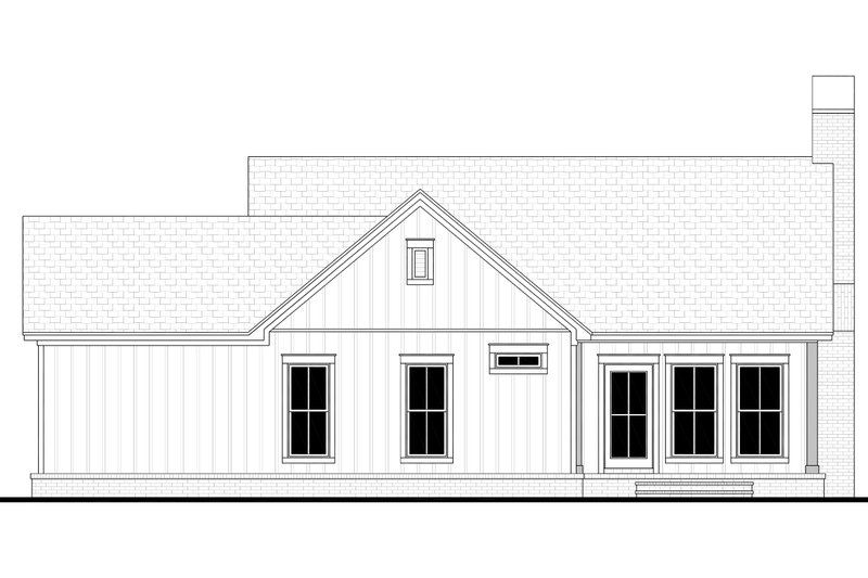Home Plan - Exterior - Rear Elevation for Country House Plan #430-401 - 2 bed, 2 bath