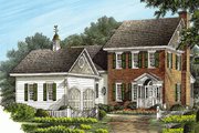 Colonial Style House Plan - 4 Beds 3.5 Baths 2474 Sq/Ft Plan #137-187 