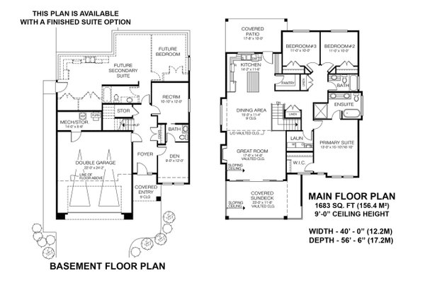 Dream House Plan - Floor Plan - Main Floor for Craftsman House Plan #1100-128 - 3 bed, 2.5 bath