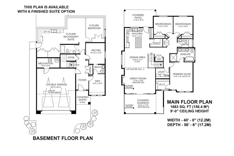 Dream House Plan - Floor Plan - Main Floor for Craftsman House Plan #1100-128 - 3 bed, 2.5 bath