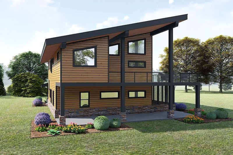 House Design - Exterior - Other Elevation 2 for Contemporary House Plan #932-1241 - 3 bed, 3.5 bath