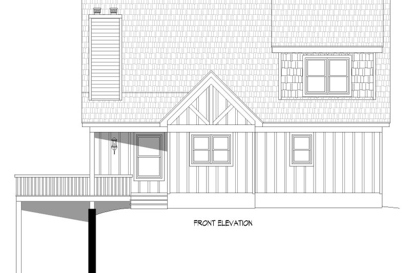 House Design - Exterior - Front Elevation 3 for Country House Plan #932-568 - 3 bed, 3.5 bath