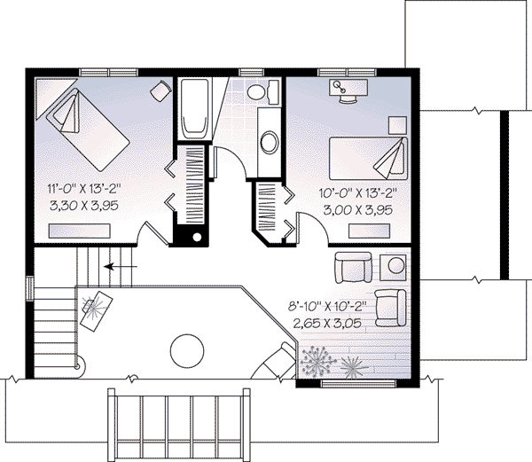 Floor Plan - Upper Floor Plan #23-513