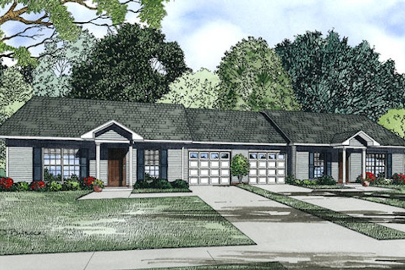 Home Plan - Traditional Exterior - Front Elevation Plan #17-2406