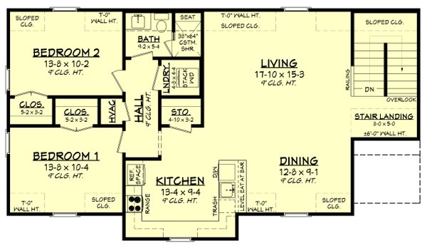 Farmhouse Floor Plan - Upper Floor Plan #430-332