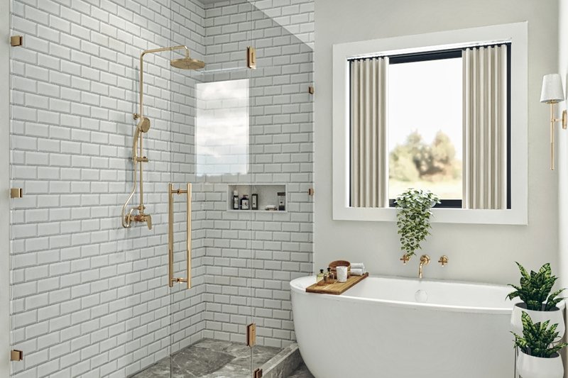 Architectural House Design - Interior - Master Bathroom for Farmhouse House Plan #119-470 - 3 bed, 3 bath