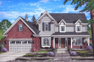 Traditional Exterior - Front Elevation Plan #46-878