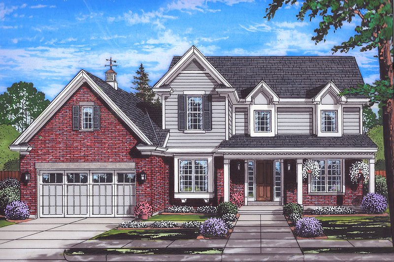 Home Plan - Traditional Exterior - Front Elevation Plan #46-878