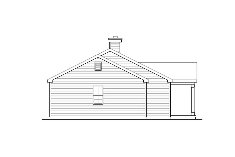 Dream House Plan - Exterior - Other Elevation 1 for Ranch House Plan #22-621 - 3 bed, 2 bath