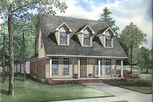 Country Exterior - Front Elevation Plan #17-2043