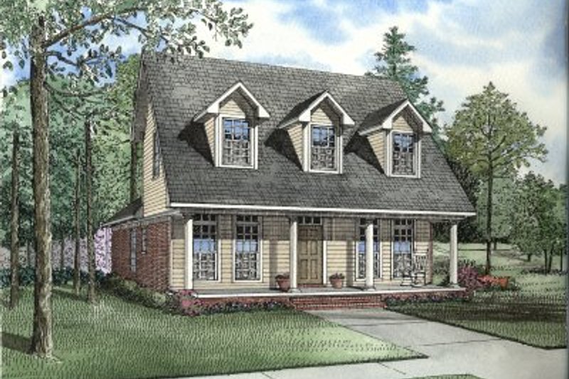 Country Style House Plan - 3 Beds 2 Baths 1543 Sq/Ft Plan #17-2043