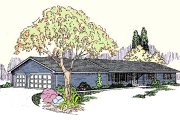 Ranch Style House Plan - 3 Beds 2 Baths 1418 Sq/Ft Plan #60-533 