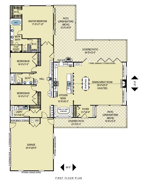 Ranch Floor Plan - Main Floor Plan #436-1